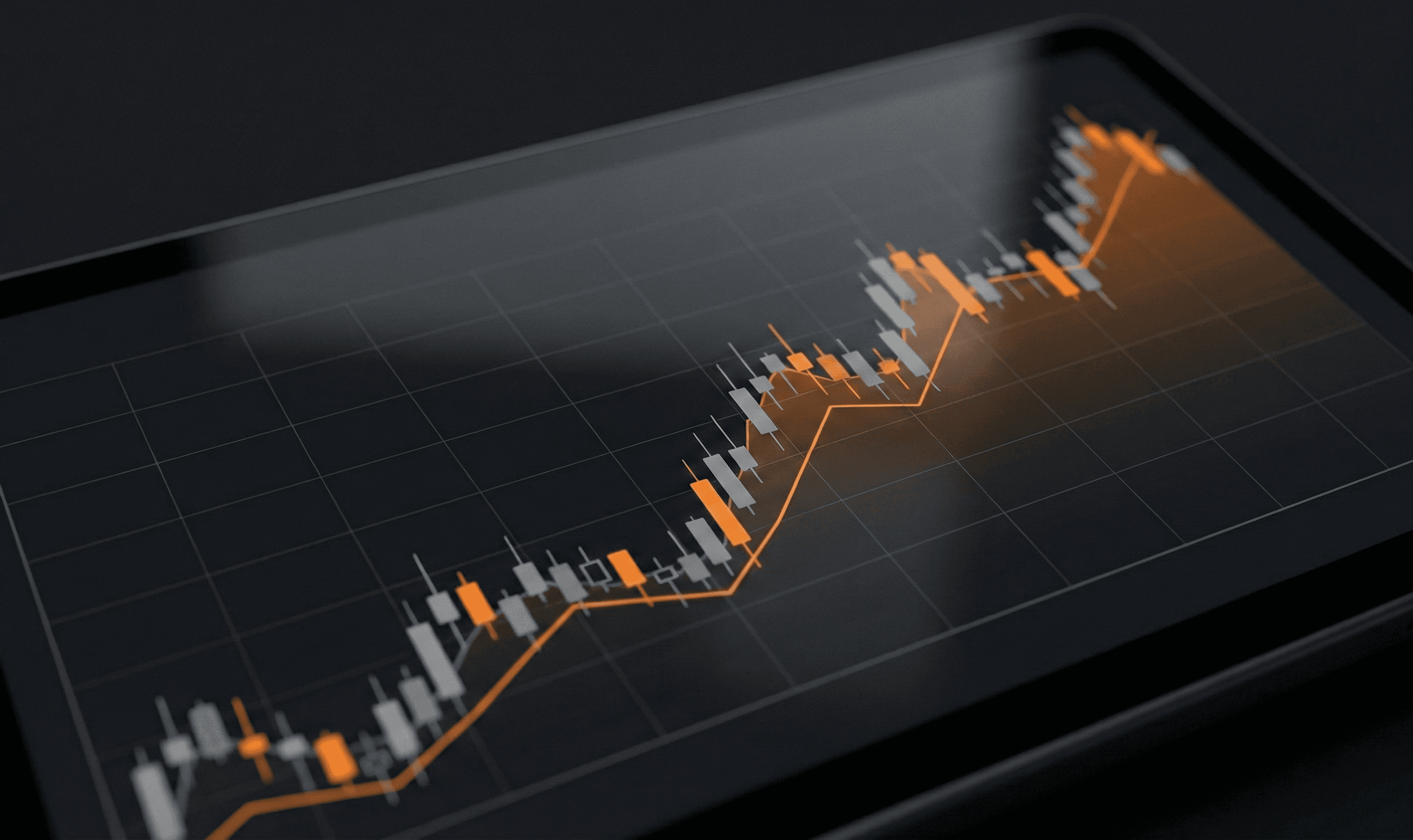 Gráfico de rendimiento financiero con tendencias de costes y rentabilidad