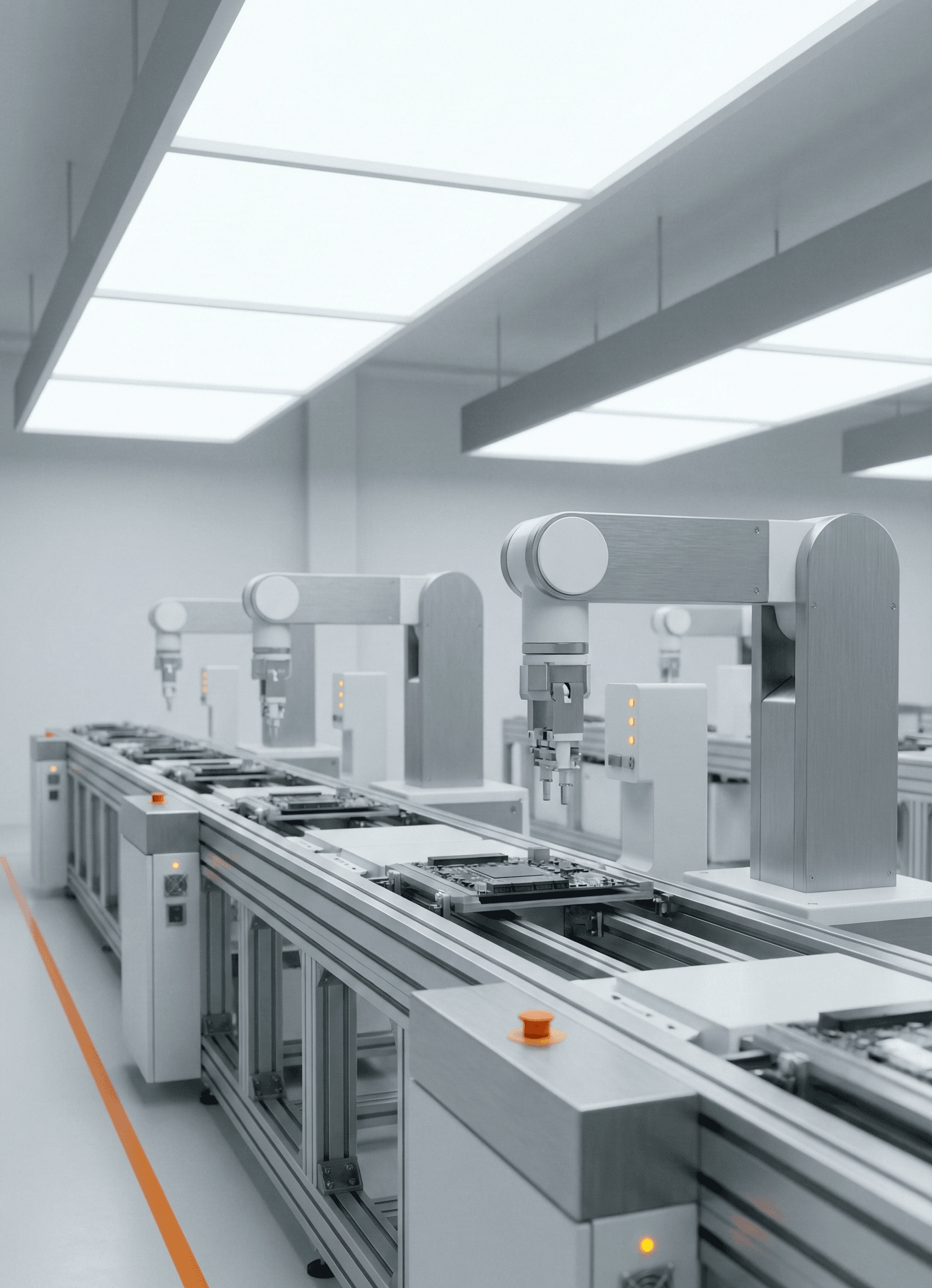 Automated industrial production line
