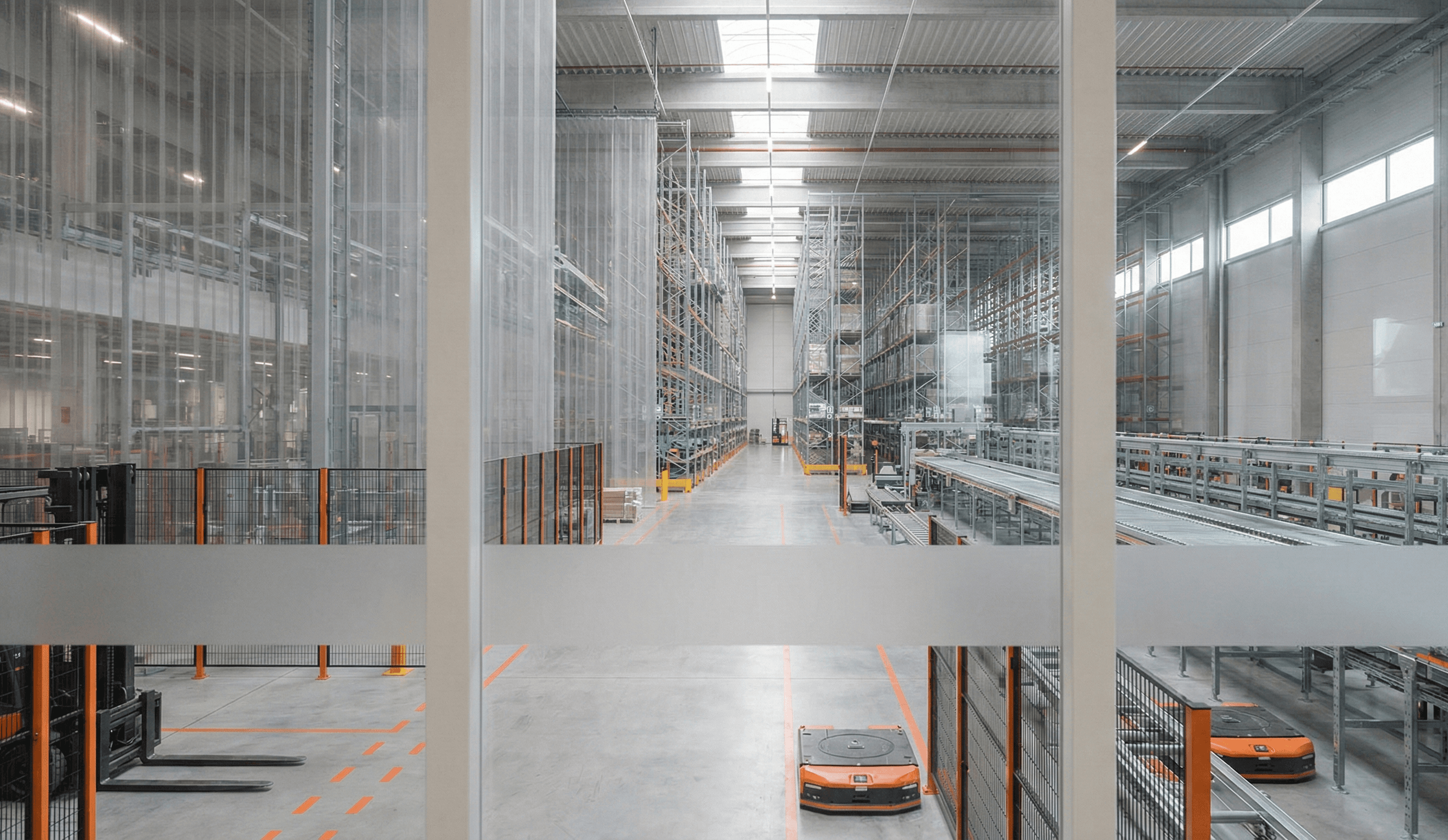 Instalación logística que representa visibilidad limitada de extremo a extremo