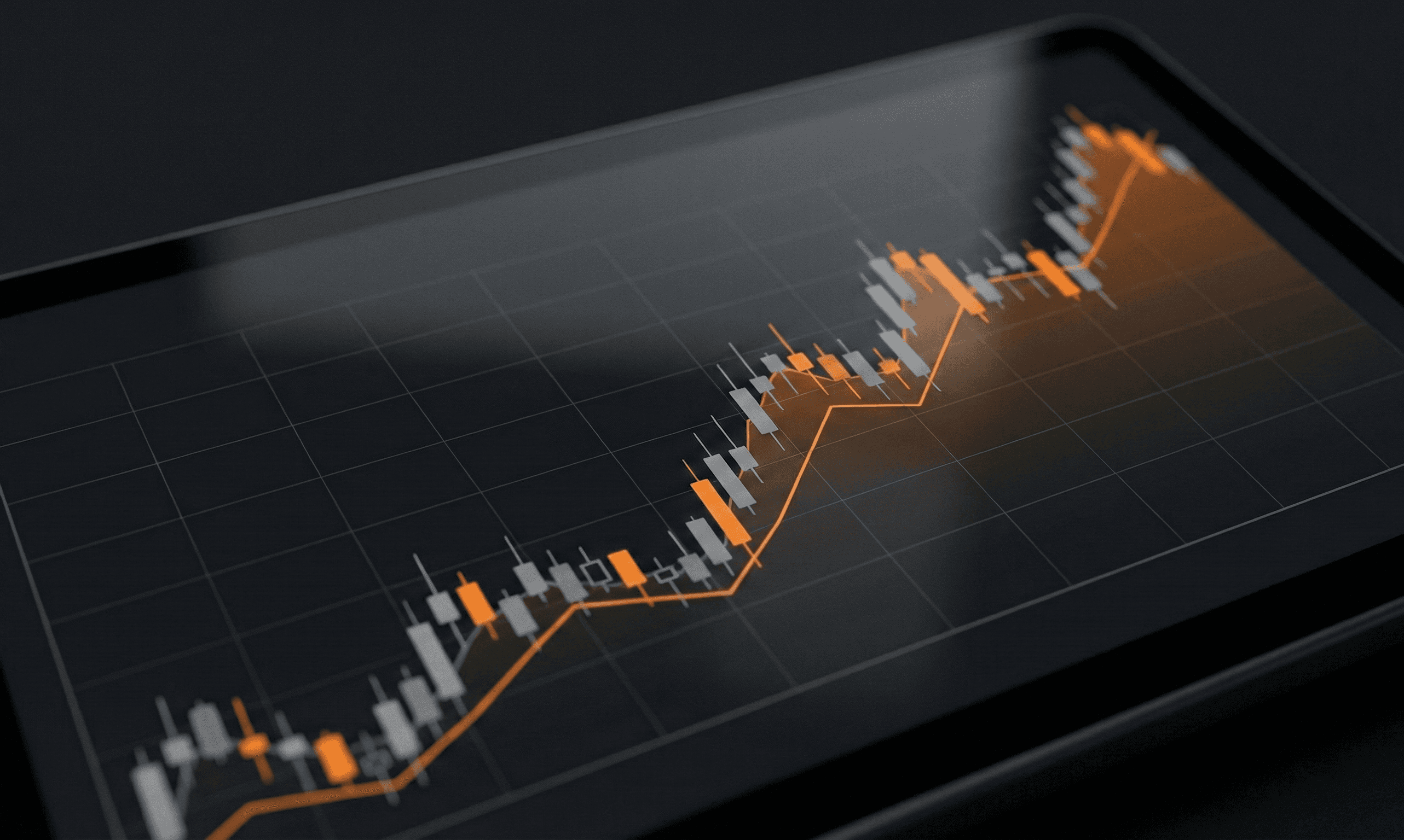 Gráfico de analítica de producto mostrado en pantalla