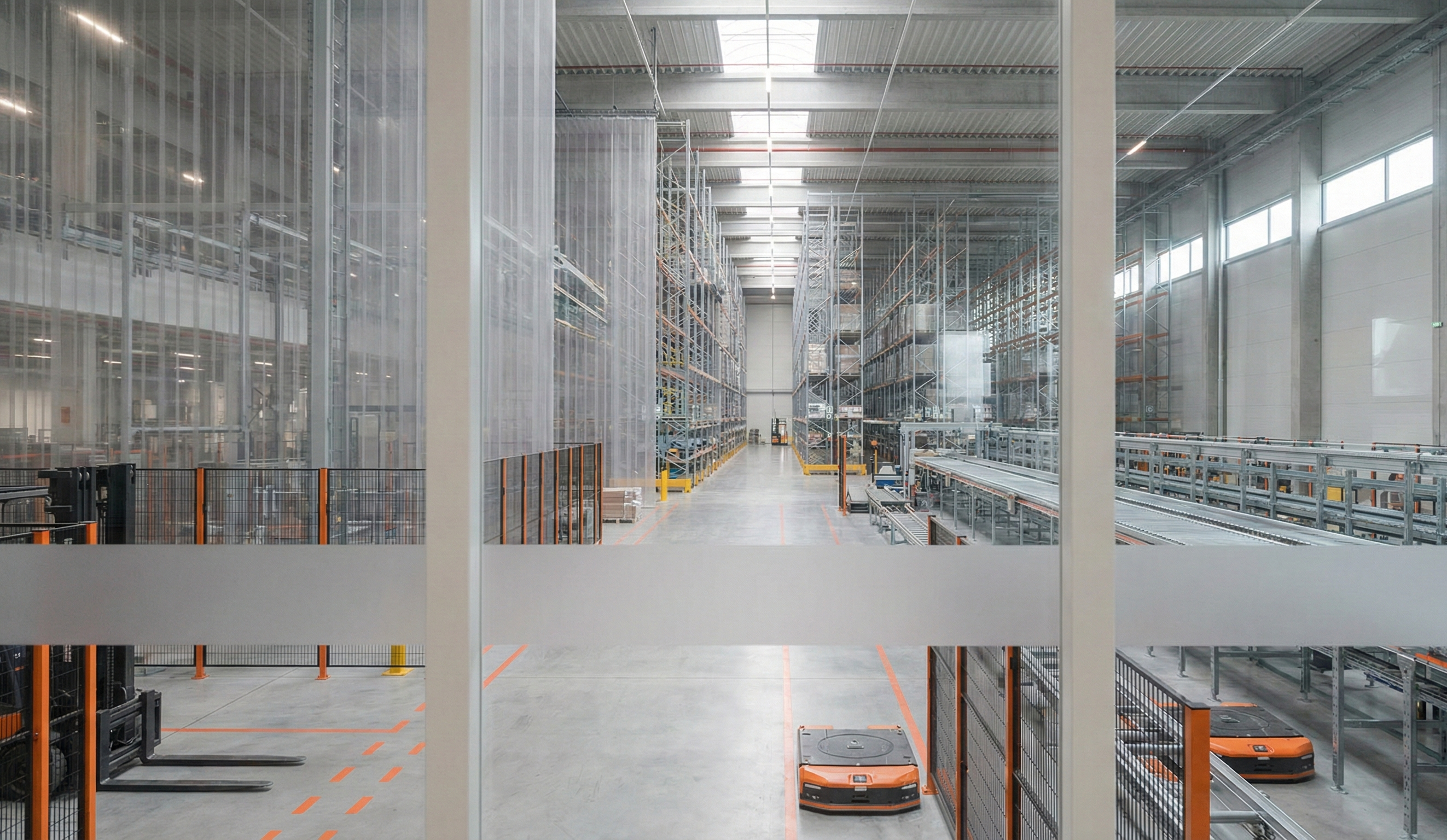 Instalación logística que representa visibilidad limitada de extremo a extremo